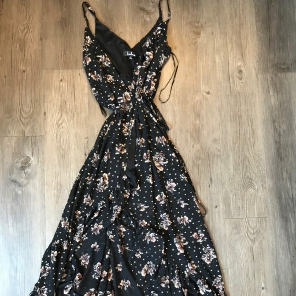 Lulu's Floral Wrap Dress (S)